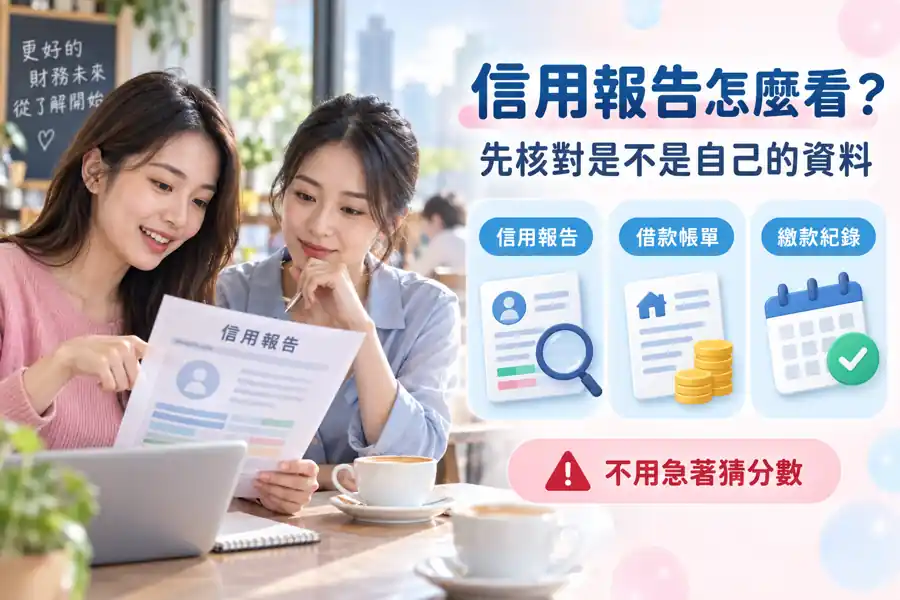 信用報告怎麼看?先核對是不是自己的資料主題示意