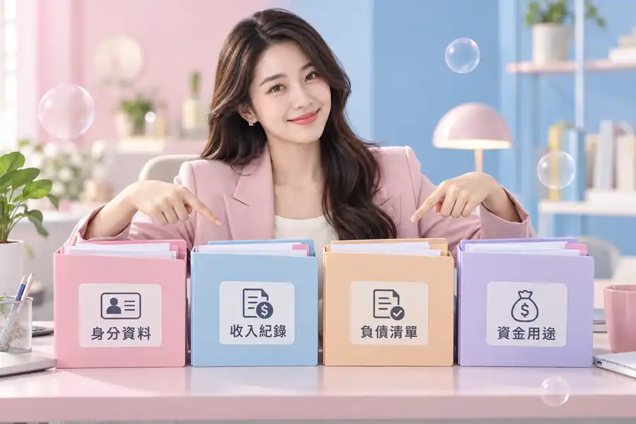 第一次申請信貸怎麼準備?從4張清單開始主題示意
