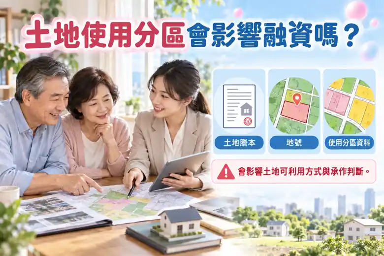 土地使用分區會影響融資嗎?主題示意