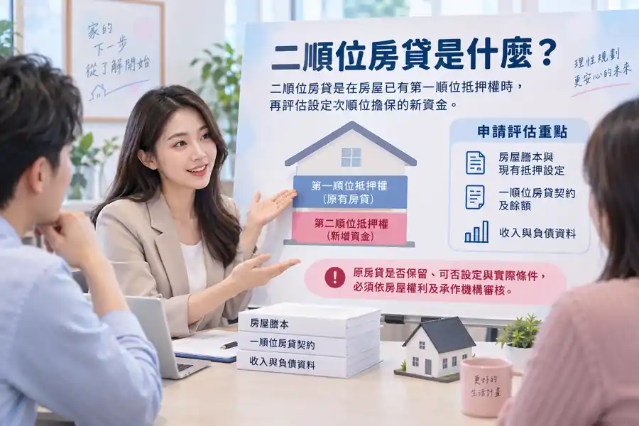 二順位房貸是什麼?主題示意